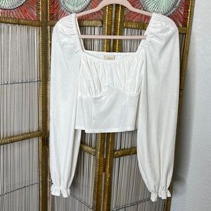 Chelsea and Violet size M velvet long sleeve top